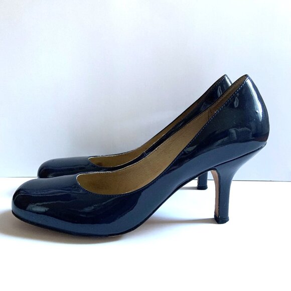 Boutique 58 Blue Leather Heels - Picture 2 of 5